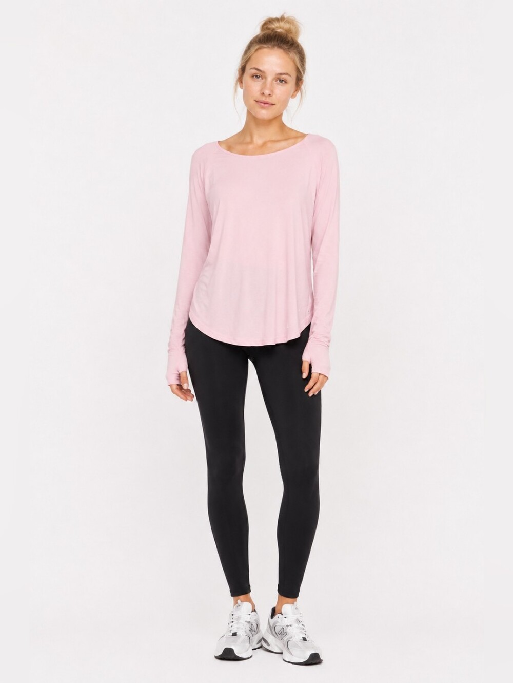 Under Armour Women's Size S/M Light Pink Long Sleeve Crew Top Keyhole